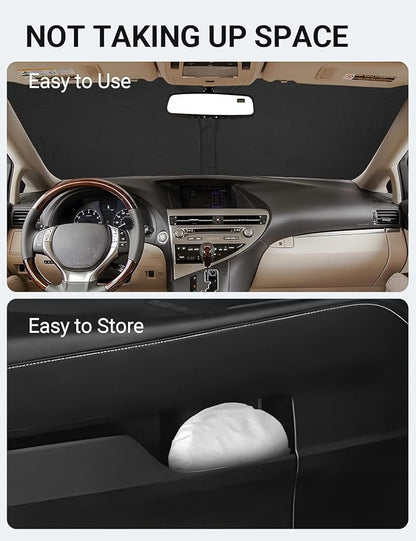 Proadsy 2026 Upgrade Front Windshield Sun Shade Foldable Sunshade Protector Custom Fit 2010-2015 Lexus RX Accessories