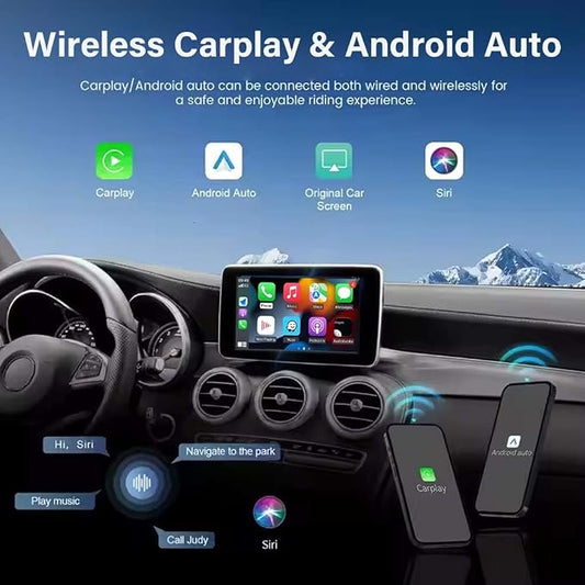 Wireless Carplay Adapter for Mercedes Benz A B CLA GLA C E ML GL GLK SLK (2011-2015) with NTG 4.5/4.7 System Support Android Auto Bluetooth, USB, Mirroring, Camera, Voice Control