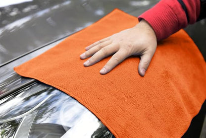Avalon Towels Microfiber Cleaning Cloths (Value Pack of 48) - Size 16 x 16 Inches, Highly Absorbent Cleaning Rags, Lint Free, Reusable and Washable, Microfiber Towels for Cars