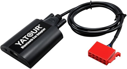 MB Car Bluetoot-h Adapter, Digital Car Stereo Aux Interface with Charging 3.5mm Music Input Port for All Model 1994-1998, B C CL CLS E S SL SLK SLS Class W203 W209 W202(BTA-MB)