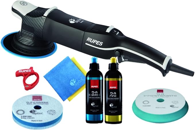 RUPES LHR21V Starter Kit for BigFoot Mark V Random Orbital Polisher - Additional Accessories Included - Reduced Noise & Vibrations - Enhanced Motor Efficiency - Provides Optimal Balance