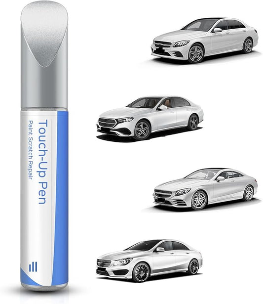 650/9650 Calcite/Cirrus White Touch Up Paint Compatible with Mercedes-Benz Exact Match–Chips and Nicks Touch Up