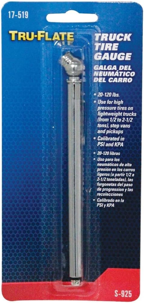 Tru-Flate 17-519 High Pressure Tire Gauge (20-120 PSI)