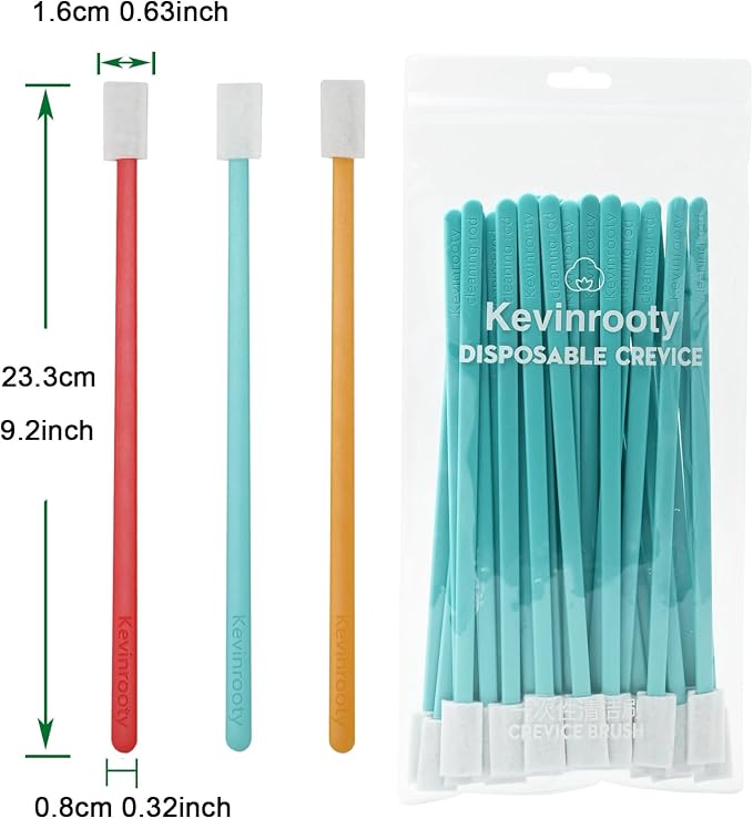 30PCS Crevice Cleaning Brush Tool Kit - Disposable Toilet Brush & Seat Cleaner (Blue)