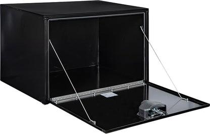 Buyers Products 1704305 Black Steel Underbody Truck Tool Box – 24 x 24 x 36 Inch - Truck Bed & Underbelly RV Storage Box, Locking T-Latch, Weather-Resistant, Heavy-Duty Flatbed Job Box, Made in USA