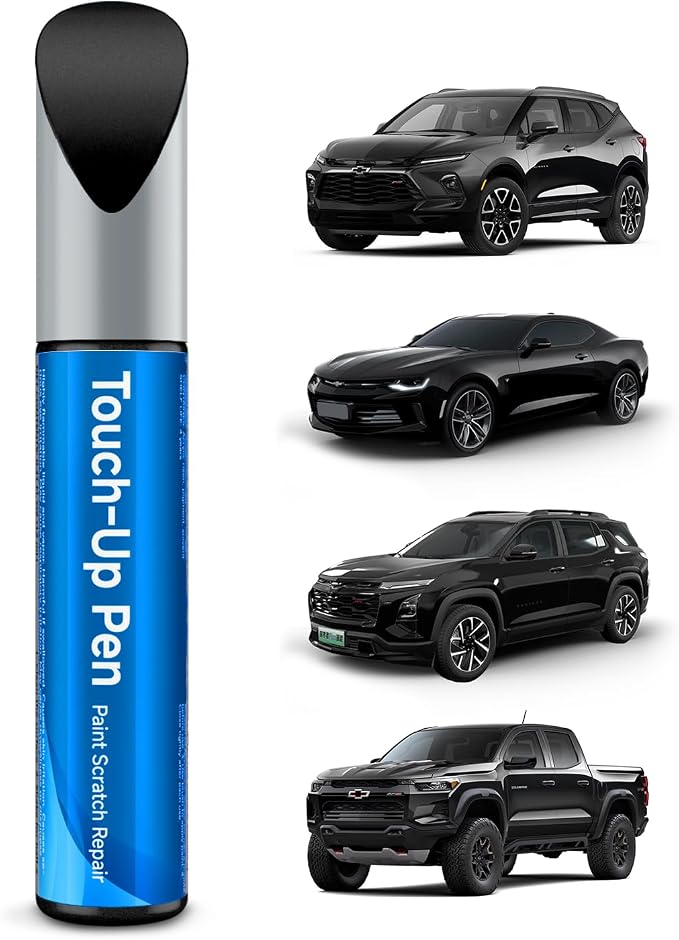 GBA/WA8555/WA848 Black Touch Up Paint Compatible with Chevrolet GMC Buick Cadillac Exact Match Touch Up Paint Car Scratch Repair