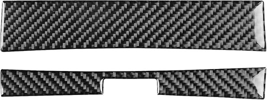 Premium Carbon Fiber Only Compatible with Ford Edge 2011-2014 2012 2013 SEL/Sport Accessories Car Gear Shift Box Front Panel Cover Interior Trim Sticker Decal Black 2PCS