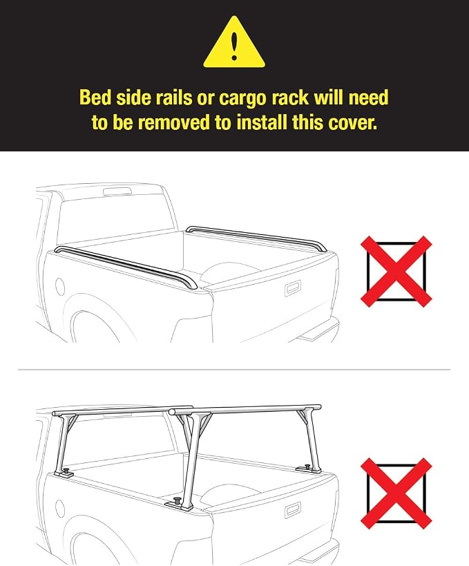 MaxMate Soft Roll-up Truck Bed Tonneau Cover Compatible with 1982-2013 Ford Ranger; 1994-2010 Mazda B-Series | Fleetside 6' (73") Bed | TCF169025