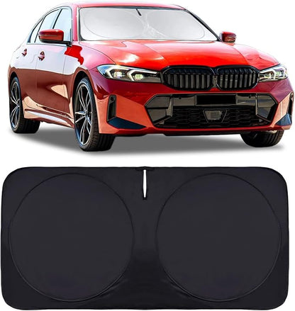 INSAUTO Windshield Sun Shade for 2019-2025 BMW 3 Series 328i M340i M3, Front Window Sun Visor Protector Cover Custom Fit BMW 3 Series Accessories