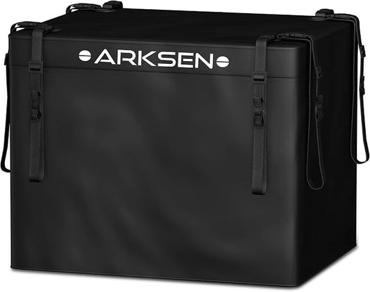 Arksen 8.9 Cu Ft Waterproof Hitch Cargo Carrier Bag – Fits 32 x 26 x 4 Inch Baskets (No Rack Needed), Large Storage for RV