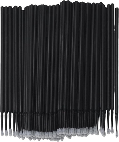 Saihisday Touch Up Paint Brushes for Automotive Paint Chip Repair Disposable Micro Applicators 100PCS (Black)