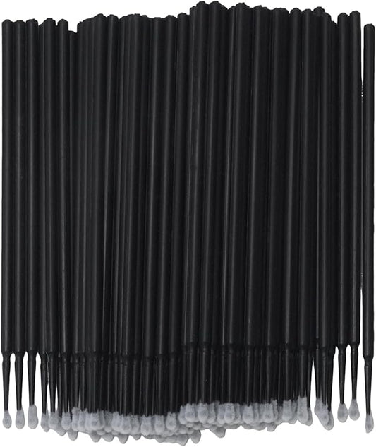Saihisday Touch Up Paint Brushes for Automotive Paint Chip Repair Disposable Micro Applicators 100PCS (Black)