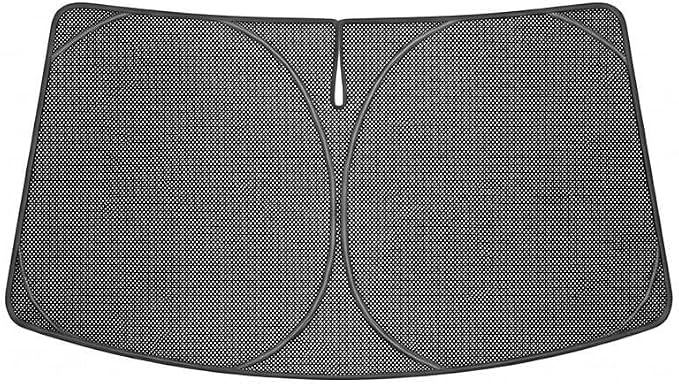 Proadsy Windshield Sun Shade Custom Fit Cadillac CT4 2020-2026 Ice Crystal Black Front Window Sunshade UV and Heat Blocker Foldable Visor Keeps Car Cooler for Summer Parking and Daily Use
