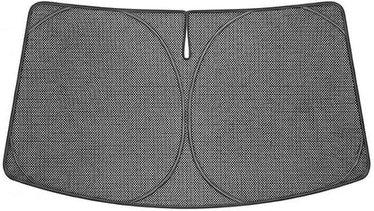 Proadsy Windshield Sun Shade Custom Fit Cadillac CT4 2020-2026 Ice Crystal Black Front Window Sunshade UV and Heat Blocker Foldable Visor Keeps Car Cooler for Summer Parking and Daily Use