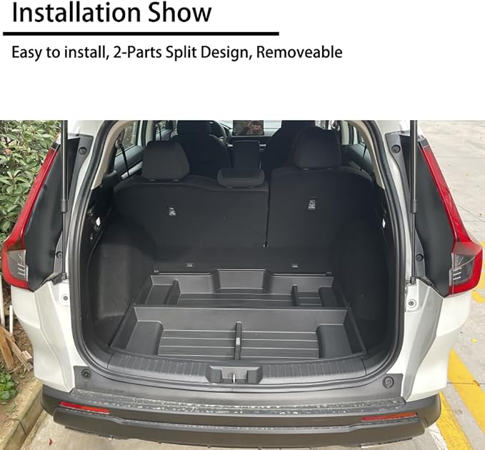 Trunk Custom-Fit Organizer for 2023 2024 2025 Honda CR-V, SUV Insert Cargo Rear Hatch Storage Box for CRV EX LX EX-L Touring Turbo Plus Sport Accessories