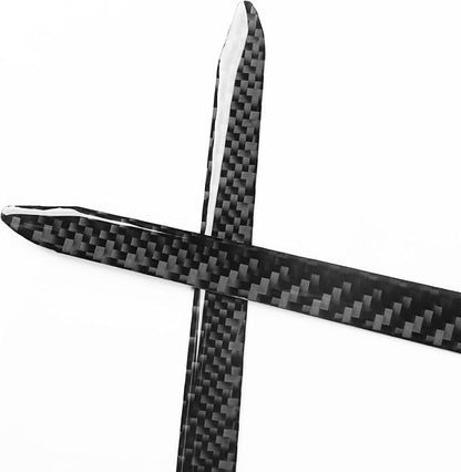 NVCNX Real Premium Carbon Fiber for Toyota Tundra 2022-2026 / Sequoia 2023-2026 2024 2025 Truck Pickup SUV Car Center Console Sides Strip Cover Interior Trim Accessories Overlay Sticker Decal 2PCs