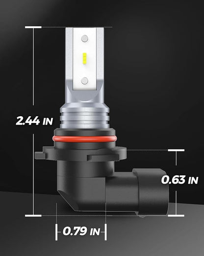 Marsauto H10 9145 LED Fog Light Bulb 9140 LED Fog Lamps Super Bright CSP Chips 6000K Cool White Play and Plug, 360-degree Illumination, Non-polarity, Powersports Accessory Light Kits