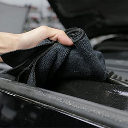 Chemical Guys Workhorse Professional Grade Microfiber Towels for Cars - Black 16x16 Inch Microfiber Cleaning Cloths for Home & Pet Drying, Soft & Scratch-Free, Drying & Cleaning, 3 Count (Pack of 2)