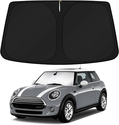 KUST Windshield Sun Shade for 2014-2025 BMW Mini Cooper F55 Accessories Custom Fit Sunshade Sun Visor Protector Foldable Blocks UV Rays Keep Your Car Cooler