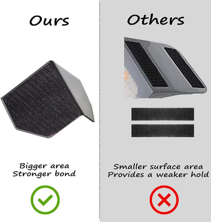 Fun&H Car Trunk Organizer Blocks, Hook & Loop Trunk Cargo Blocks, Trunk Divider to Hold Cargo in Place, Available to Wool Carpet for Car Truck SUV Van (3.9'')