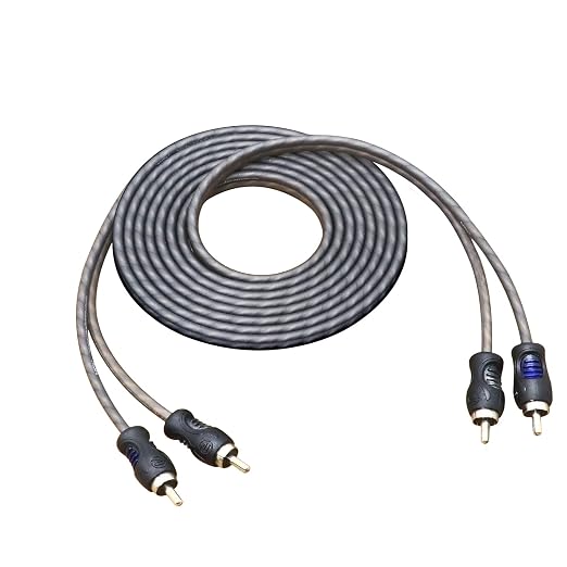 RECOIL RCI29 100% Oxygen Free Copper 9ft 2-Channel RCA Audio Cable, Twisted Pair with Noise Reduction