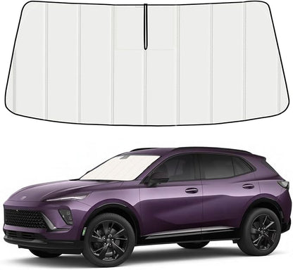 Windshield Sun Shade for Buick Envision 2021-2026, Front Window Visor Accessories, Folding Design Blocks Heat & UV Rays Maintain Cool Interior and Save Space