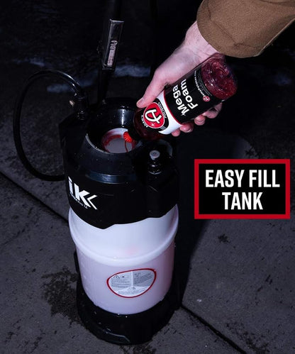 Adam's Polishes IK Foaming Pump Sprayer (6 Liters) - Pressure Foam Sprayer Cleaning Kit Car Wash Detailing | Fill with Car Wash Soap Wheel & Tire Cleaner Rim | Water Sprayer Lawn Garden Weeds