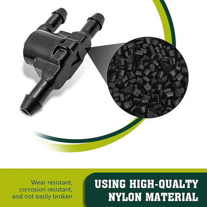 Pack-2 Car Windshield Wiper Washer Check Valve, 3 Port Cleaning Nozzle Hose Connector Replacement #8532128020, Wiper Spray Pipe Cleaning Connector Accessory, Compatible with Lexus (Black)
