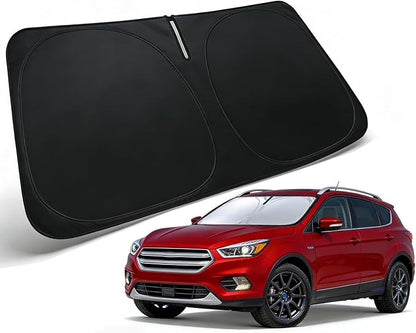 Windshield Sun Shade for 2013-2019 Ford Escape Accessories Car Front Window Sun Visor & Heat Shield | 240T Sunshade Protection Blocks UV Rays Keep Your Car Cooler