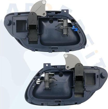 APPERFiT Interior Door Handle w/Bezel Kit (Blue) Compatible with 1995-2002 Chevy Chevrolet GMC Truck C1500 C2500 C3500 K1500 K2500 K3500 Suburban Tahoe Yukon 15708045 15708046