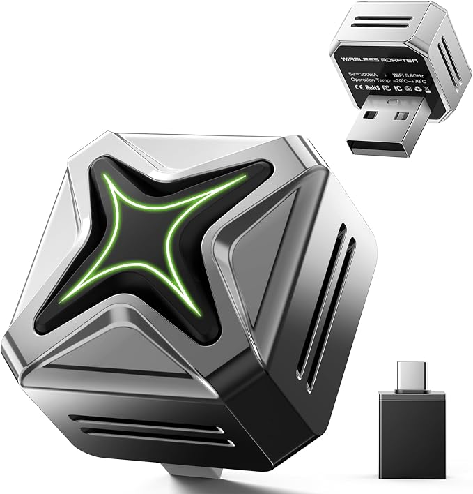 ELRINA Ultra Mini Android Auto & Carplay Wireless Adapter