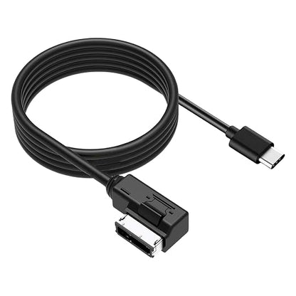 AMI Music Interface Type C Adapter Aux Cable Plus Compatible with A3 A4 A5 A6 A8 MMI 3G+ System for 17 Pro 17 Pro Max Air 16 Pro 16 Pro Max 15 15 Plus 15 Pro Android Google Pixel Galaxy (Type-C 3.3FT)
