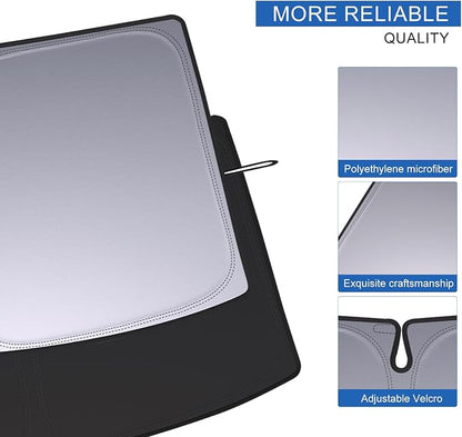 Windshield Sun Shade for Toyota Rav4 Accessories 2019-2025 2026, Custom Fit Foldable Front Window Sunshade Sun Visor Protector, Block UV Rays Keep Your Car Cooler