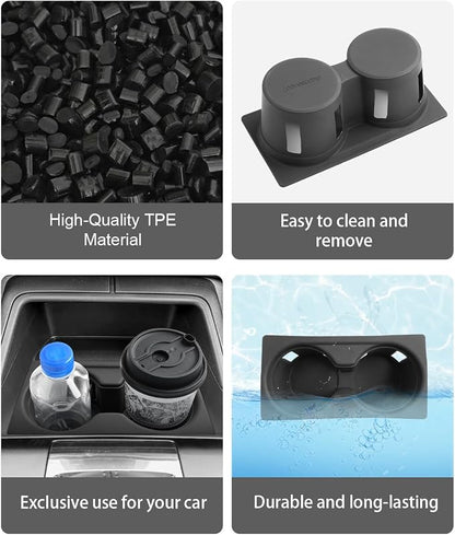 CDEFG for 2026 Mazda CX5 Center Console Organizer for 2026 Mazda CX-5 Accessories Silicone Cup Holder Insert