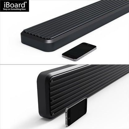 APS Running Boards (Nerf Bars Side Steps Step Bars) Compatible with Ford Ranger Mazda B-Series 1998-2011 Super Cab (Stainless Steel Black Powder Coated 6 inches)