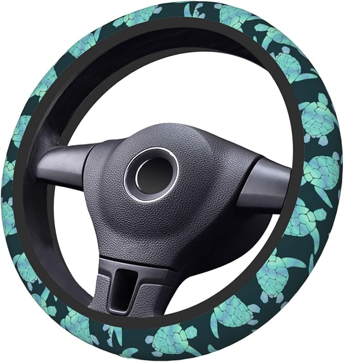 Sea Turtle Ocean Steering Wheel Cover Car Decor