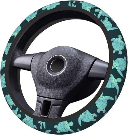 Sea Turtle Ocean Steering Wheel Cover Car Decor