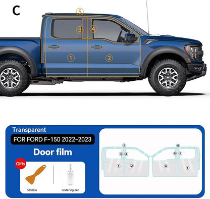 for Ford F-150 2022-2026 TPU PPF Paint Protective Film Custom Fit Clear Coating Paint Protection Film, Scratch Resistant & Self Healing Armor Shield Guard Finishing Accessories for Door Film