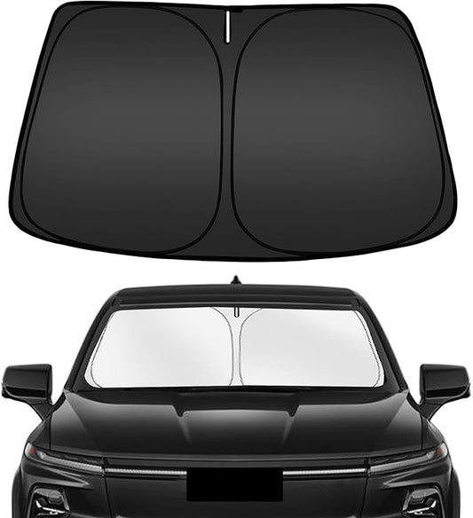 ARISMOTOR Windshield Sun Shade for Chevrolet Chevy Silverado EV/GMC Sierra EV 2024-2025 2026, Custom Fit Foldable Front Window Sunshade Sun Visor Protector, Block UV Rays Keep Your Car Cooler