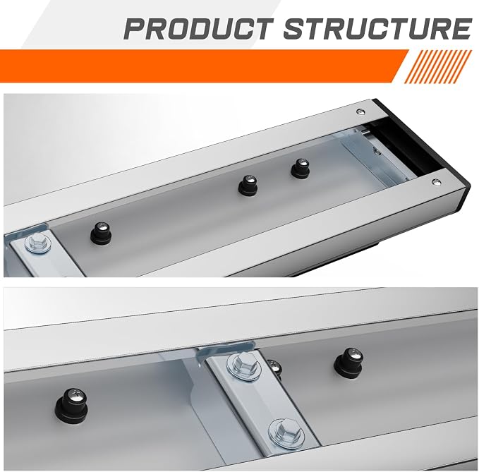 6.75" Running Boards Side Step Bars Compatible with 2009-2024 Dodge Ram 1500 Quad Extended Cab, Stainless Steel Flat Side Truck Running Boards, Chrome