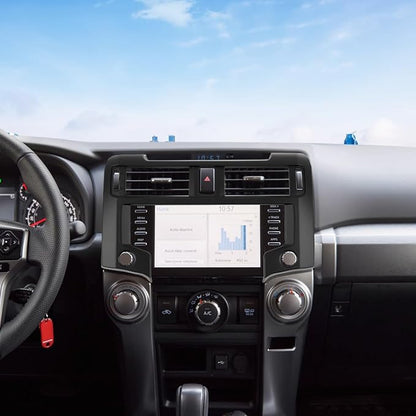 Hoolcar Dashboard Center Console Navigation Trim Panel Decoration GPS Interior Cover Trim Accessories Compatible with 2020-2023 2024+Toyota 4Runner, Matte Black
