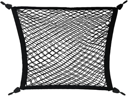 BestEvMod Envelope Style Front Trunk Cargo Net Compatible with 2026 2025 2022-2024 Ford F-150 Lightning Accessories Extra Strong Hook Stretchable Elastic Mesh (Flat Envelope Net)