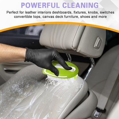 Carpet and Upholstery Cleaning Brush, Household Hard Bristle Brush, Car Plastic Gap Cleaning Brush, Universal Auto Detailing Brush for Car Interior Seat, Clothes and Sofa Cleaning