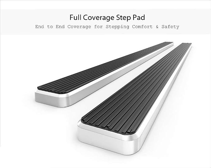 APS Running Boards 6 inches Compatible with Ford F150 2015-2026 Regular Cab & F-250 F-350 Super Duty 2017-2026 304 Stainless Steel (Nerf Bars Side Steps Side Bars)