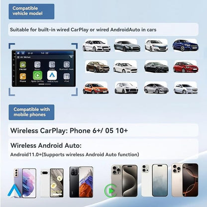 Ultra3 2in1 Wireless Carplay Android Auto/Carplay USB Dongle Smart AI Box Adapter Wired Carplay to Wireless
