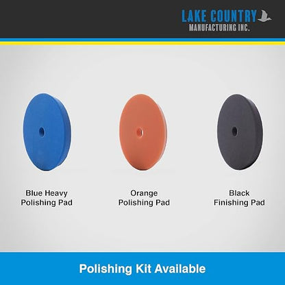 5.5" SDO Black Foam Finishing Pad (2-Pack) – Lake Country Manufacturing – Premium Standard Duty Orbital Pad for Painted Surfaces – Fits 5" Backing Plate