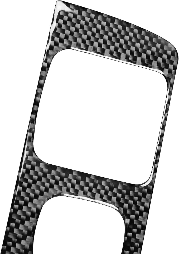 Real Premium Carbon Fiber Fit for Chevy Silverado/GMC Sierra 1500 2014-2018 for 2500/3500HD 2015-2019 Car Power Outlet Frame Trim Decals Sticker Auto Interior Accessories Cover Black