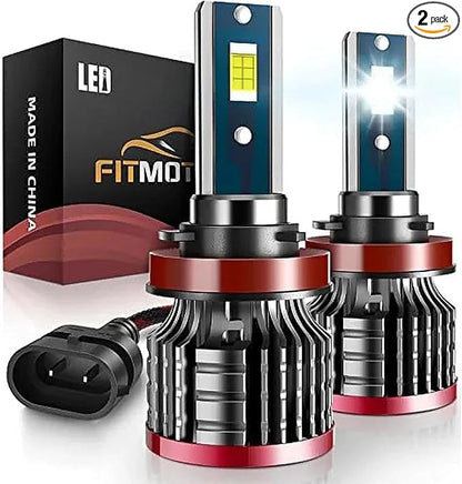H11/H9/H8 Light Bulb, 16000LM Super Brighter, Plug and Play,6500K Cool White H11 Off Road Light or Fog Light Bulbs Pack of 2