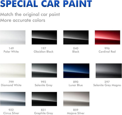 197 Obsidian Black Touch Up Paint Compatible with Mercedes Benz, DIY Car Paint Scratch Repair, Quick & Easy Fix Automotive Scratch Repair for A/B/AMG/C/E/S/G/CLA/CLE/GLA/GLC/GLE/GLS/EQE