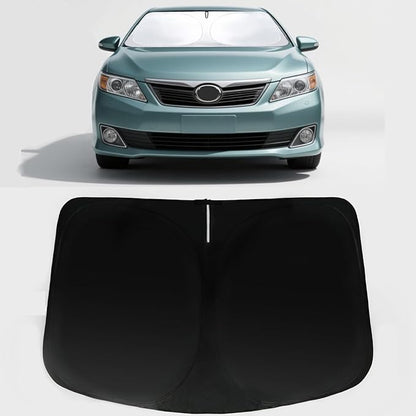 Windshield Sun Shade for 2007-2011 Toyota Camry, Car Front Window Sunshade with 240T Sun Visor Protector Blocks UV Rays Heat Sun Shield Accessories